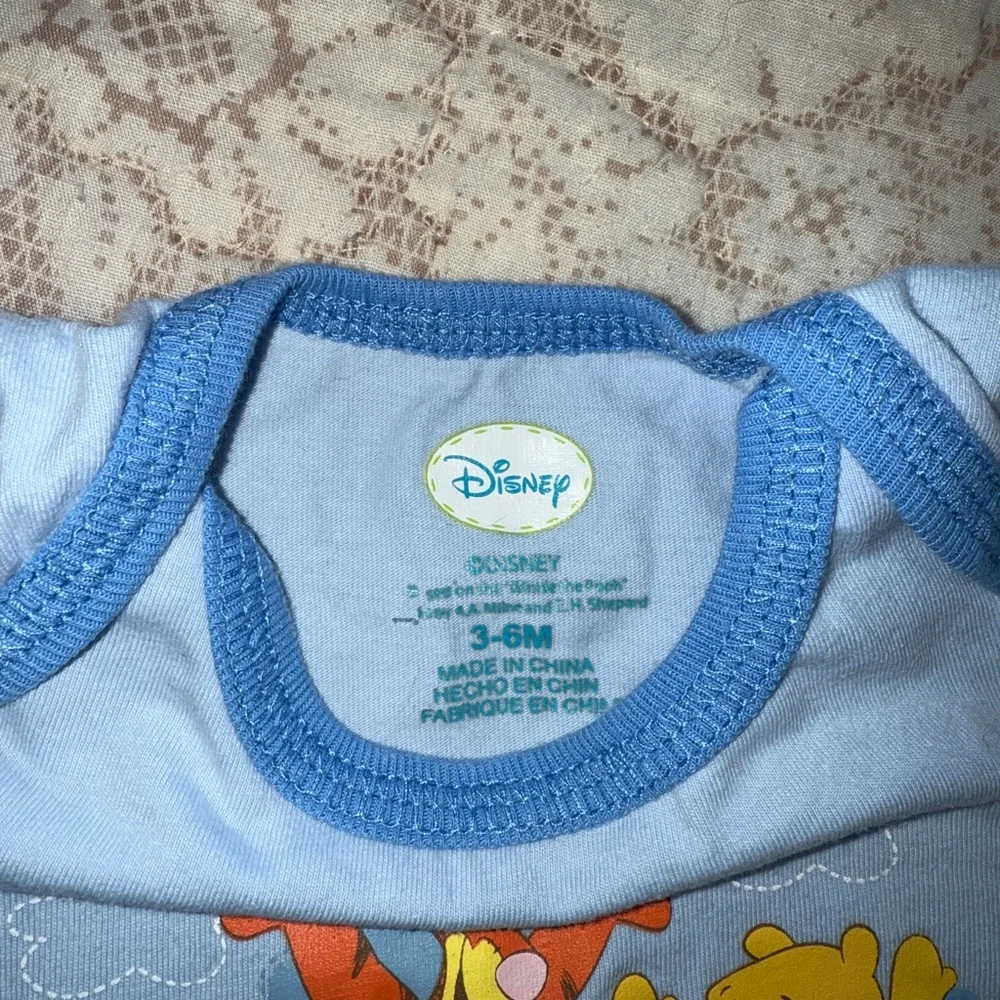 Disney Blue Winnie the Pooh Kids One Piece 3-6 Month